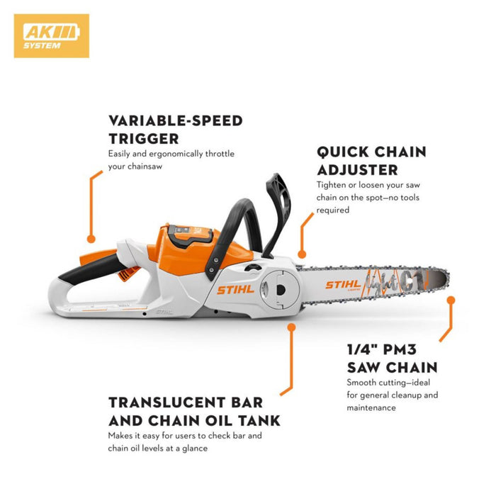 Stihl MSA 60 Battery Powered Chainsaw Garden Supplies - Tools & Equipment Stihl Equipment