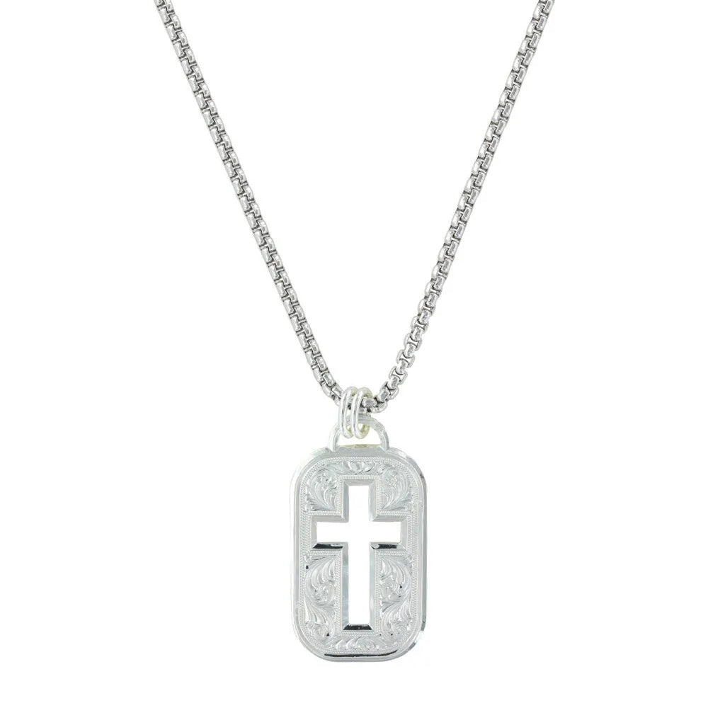 Montana Silversmith Cross Cut Out Necklace MEN - Accessories - Jewelry & Cuff Links Montana Silversmiths   