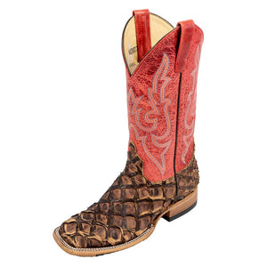 Macie Bean Cigar Matte Big Bass Boot WOMEN - Footwear - Boots - Exotic Boots Macie Bean   