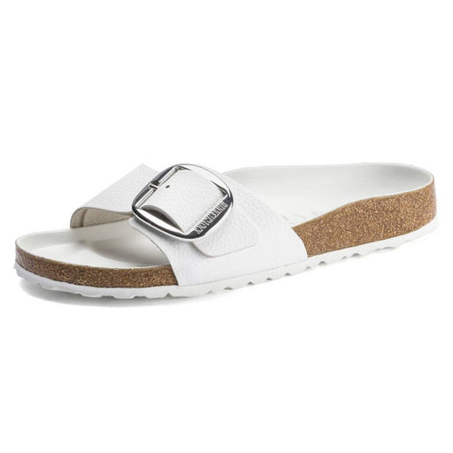 Birkenstock Madrid Big Buckle Leather - White WOMEN - Footwear - Sandals Birkenstock   