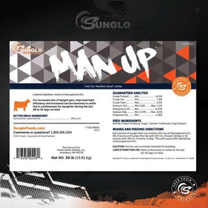 SunGlo Man Up Cattle Supplement Livestock - Show Supplies SunGlo   