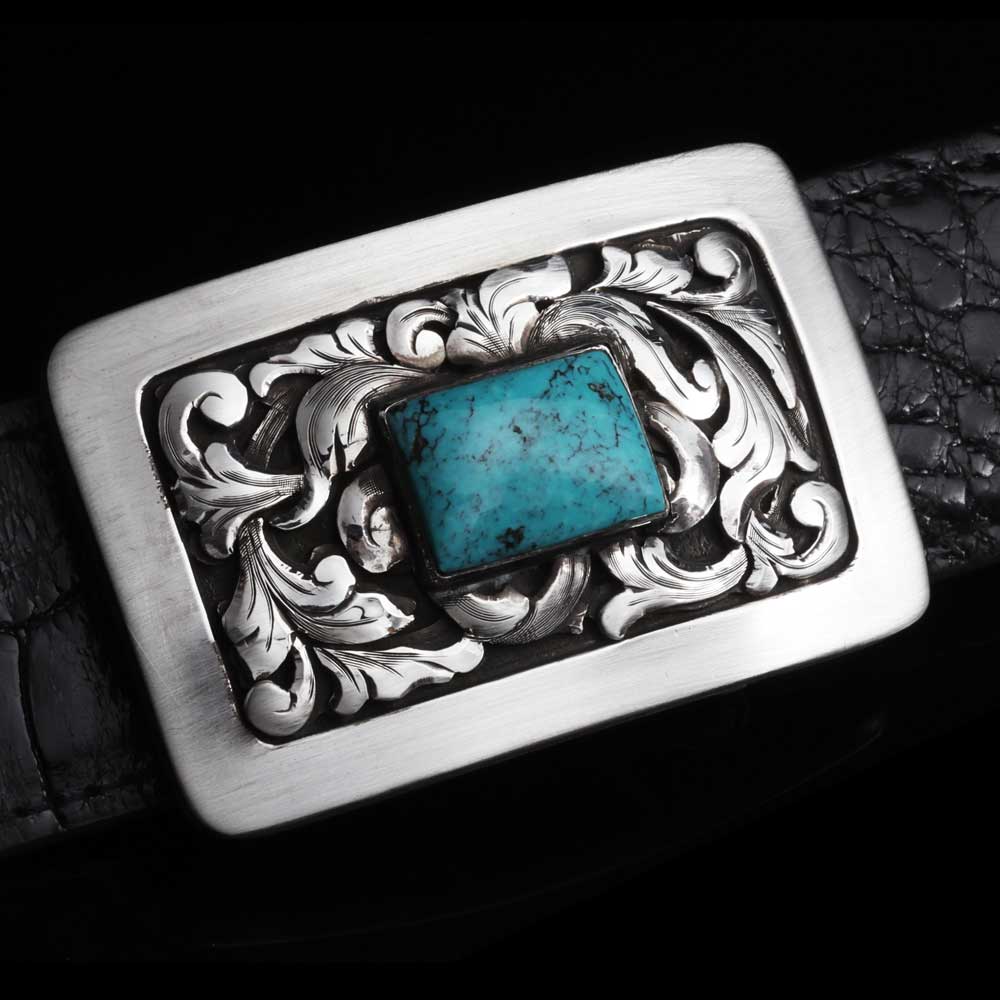 Comstock Heritage Mason Dufrene Turquoise Buckle ACCESSORIES - Additional Accessories - Buckles Comstock Heritage   