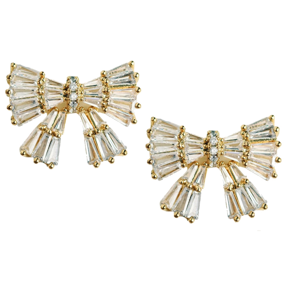 Maxi Sparkle Bow Earrings WOMEN - Accessories - Jewelry - Earrings St Armands Design of Sarasota   