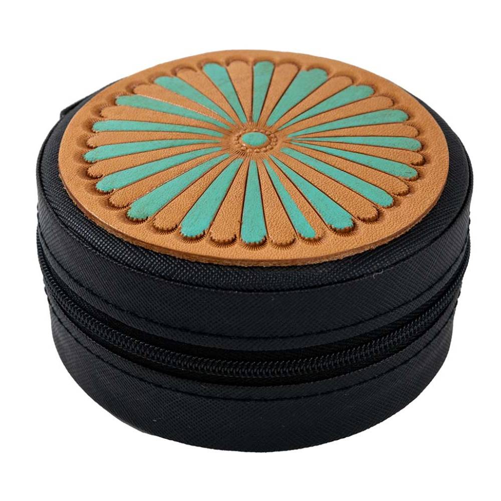 McIntire Turquoise Pinwheel Jewelry Case WOMEN - Accessories - Small Accessories McIntire Saddlery   