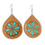 McIntire Turquoise Pinwheel Earrings WOMEN - Accessories - Jewelry - Earrings McIntire Saddlery   