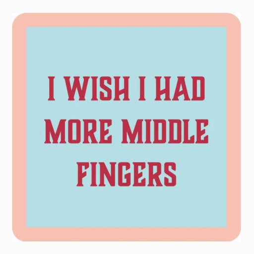 Middle Fingers Coaster HOME & GIFTS - Gifts Drinks On Me   