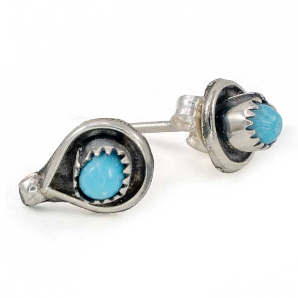 Mini Tear Drop Turquoise Stud Earrings WOMEN - Accessories - Jewelry - Earrings Al Zuni   