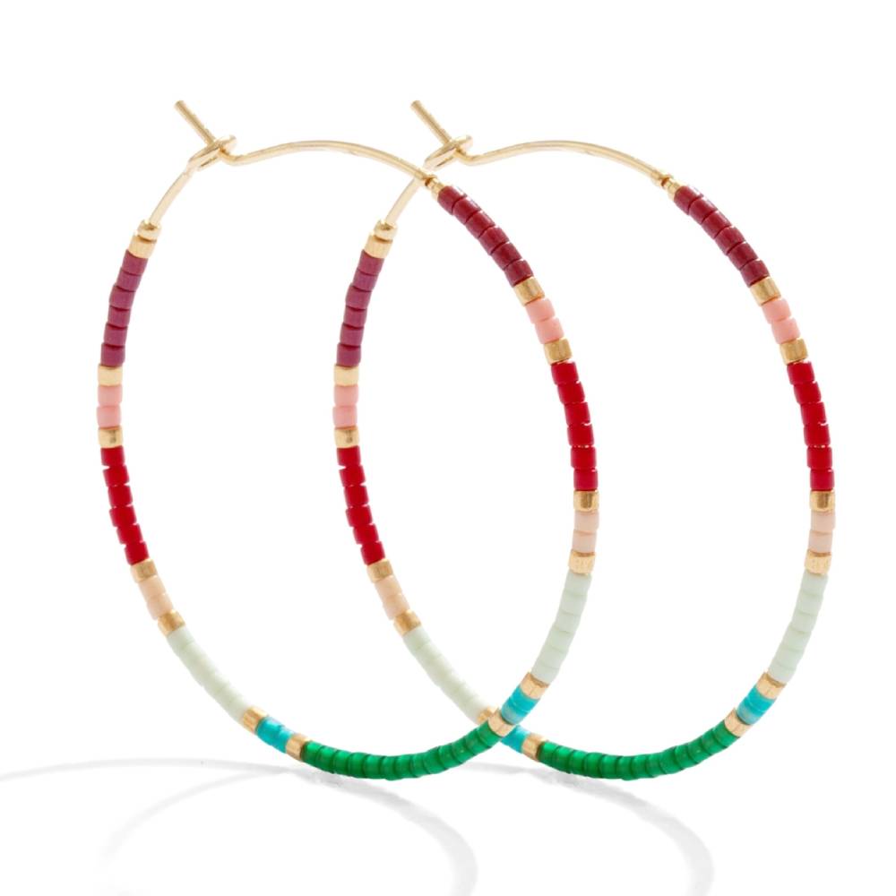 Miyuki Delicate Hoop Earrings WOMEN - Accessories - Jewelry - Earrings Splendid Iris   