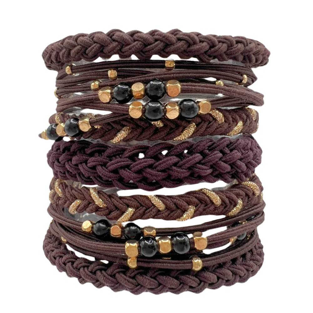 Mocha Hair Tie Bracelets WOMEN - Accessories - Hair Accessories Gypsea Brands