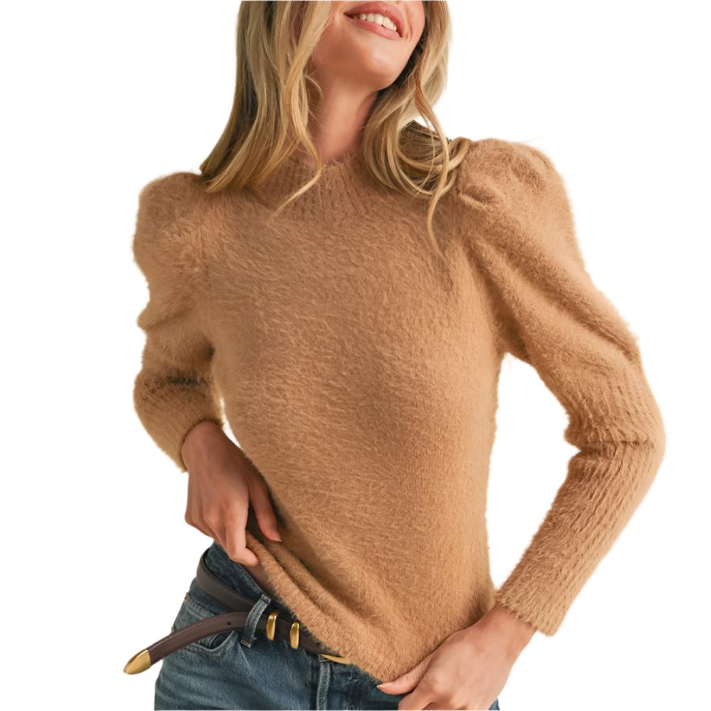 Mock Neck Mohair Sweater WOMEN - Clothing - Sweaters & Cardigans En Merci   