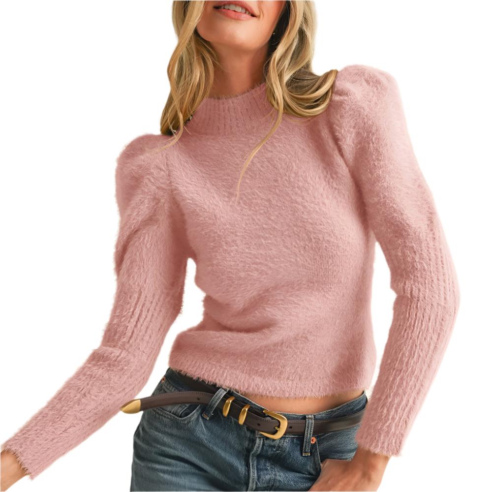 Mock Neck Mohair Sweater WOMEN - Clothing - Sweaters & Cardigans En Merci   