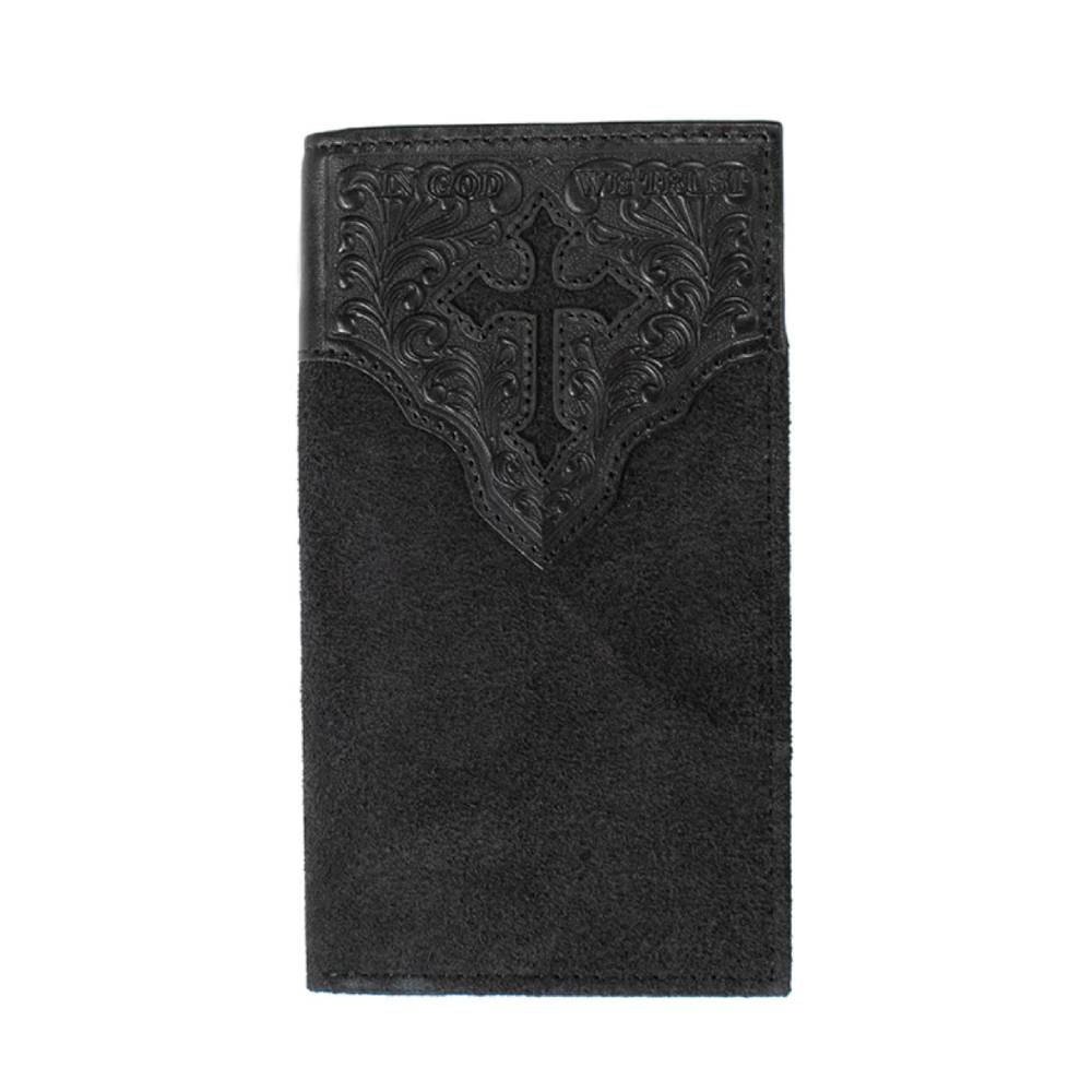 Nocona Roughout Cross Rodeo Wallet MEN - Accessories - Wallets & Money Clips M&F Western Products   