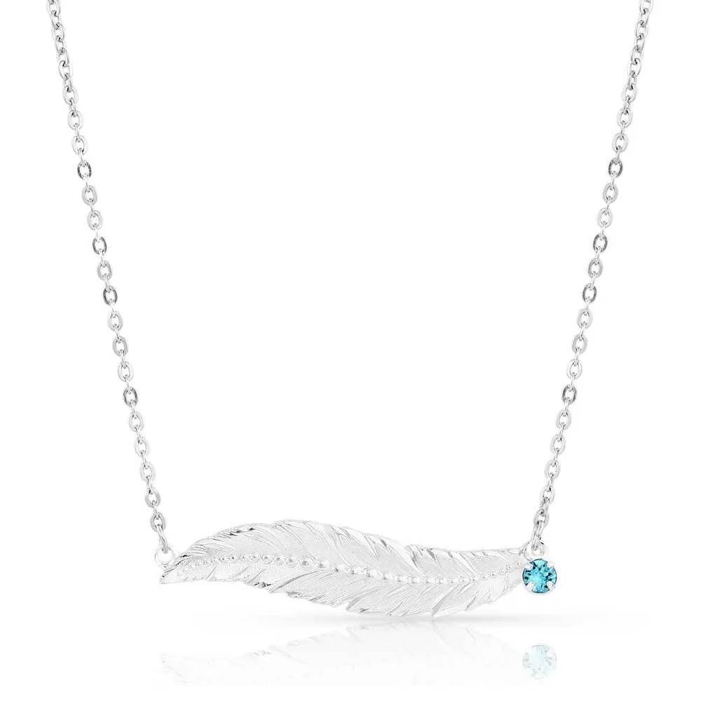 Montana Silversmiths Cinderella Liberty Feather Necklace WOMEN - Accessories - Jewelry - Necklaces Montana Silversmiths   