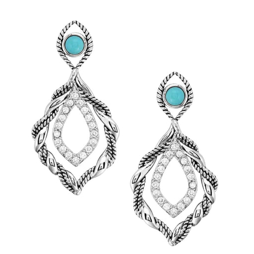Montana Silversmiths Twisted in Time Crystal Earrings WOMEN - Accessories - Jewelry - Earrings Montana Silversmiths   