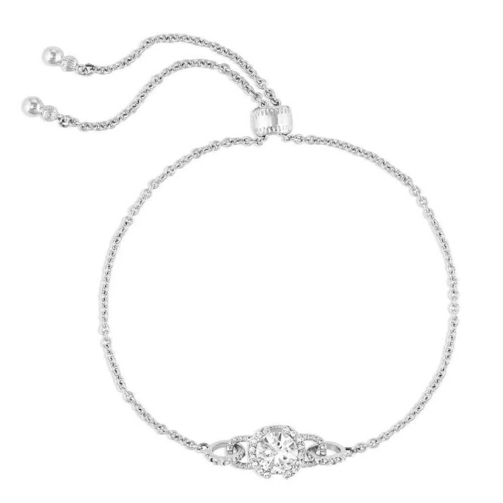 Montana Silversmiths Lock & Key Crystal Bolo Bracelet WOMEN - Accessories - Jewelry - Bracelets Montana Silversmiths   