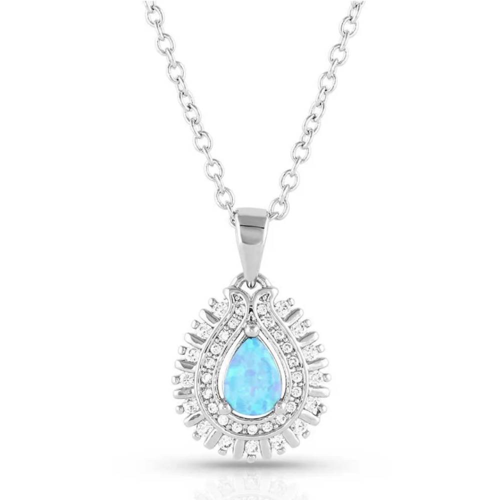 Montana Silversmiths Radiating Crystals Opal Necklace WOMEN - Accessories - Jewelry - Necklaces Montana Silversmiths   