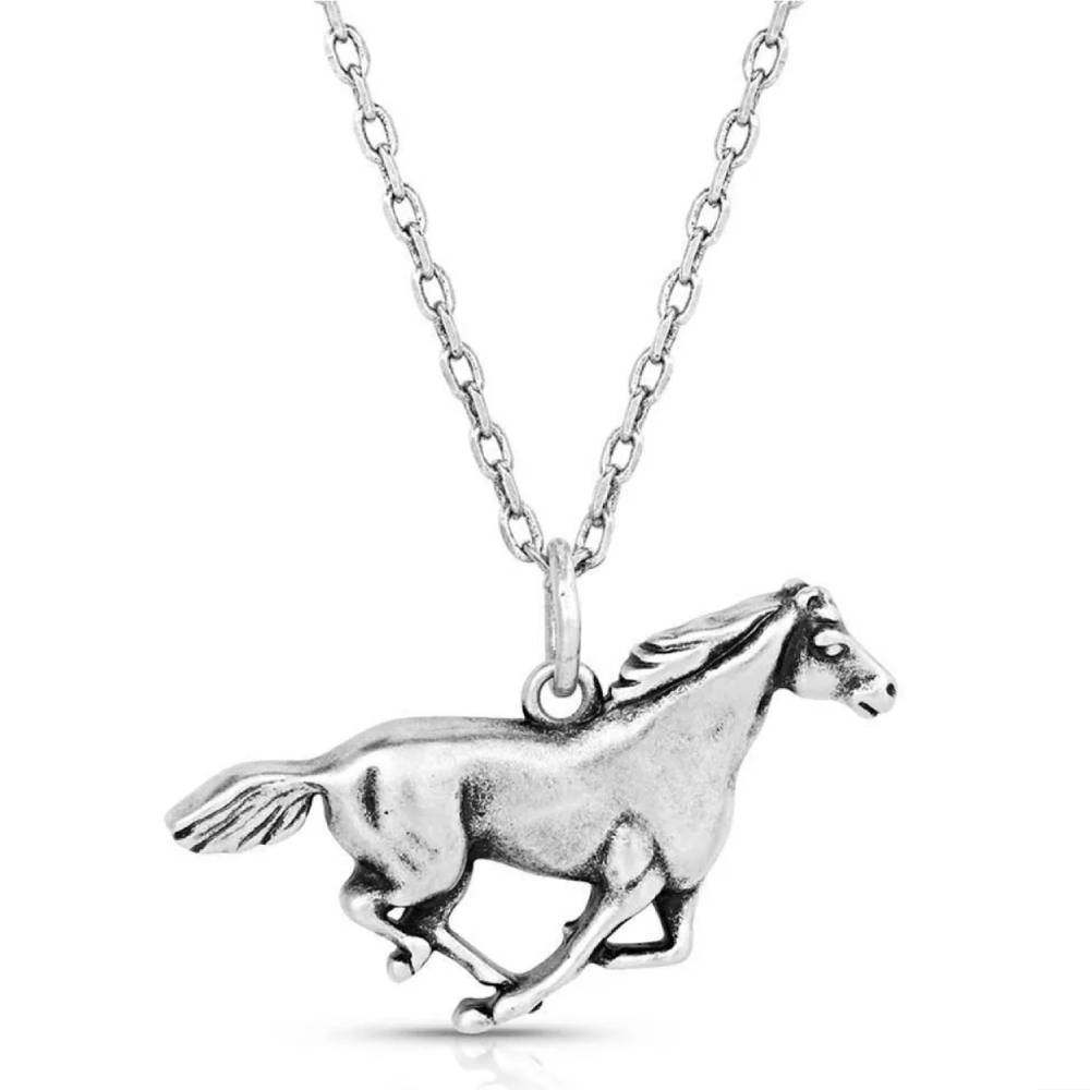 Montana Silversmiths Running Horse Pendant Necklace WOMEN - Accessories - Jewelry - Necklaces Montana Silversmiths   