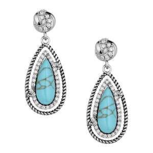 Montana Silversmiths Tied & True Turquoise Earrings WOMEN - Accessories - Jewelry - Earrings Montana Silversmiths   