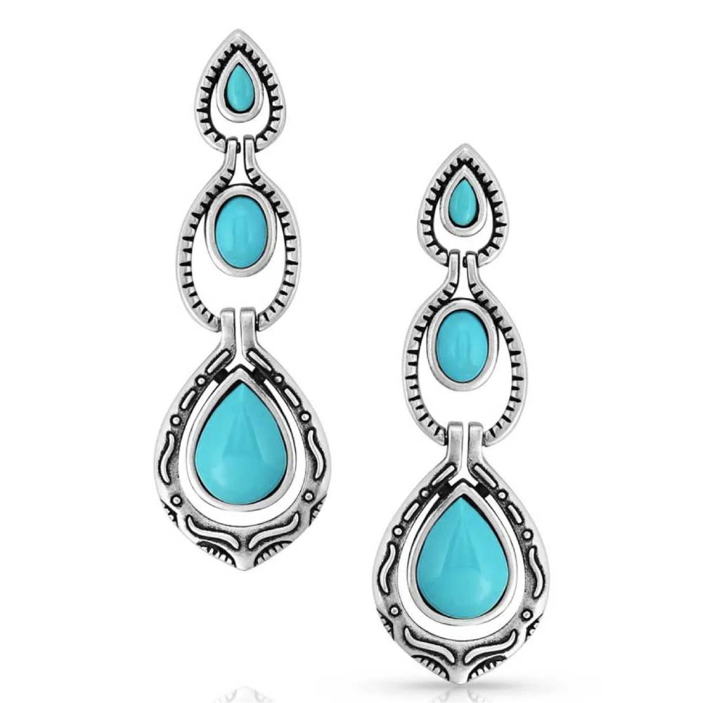 Montana Silversmiths Unmatched Beauty Turquoise Earrings WOMEN - Accessories - Jewelry - Earrings Montana Silversmiths   