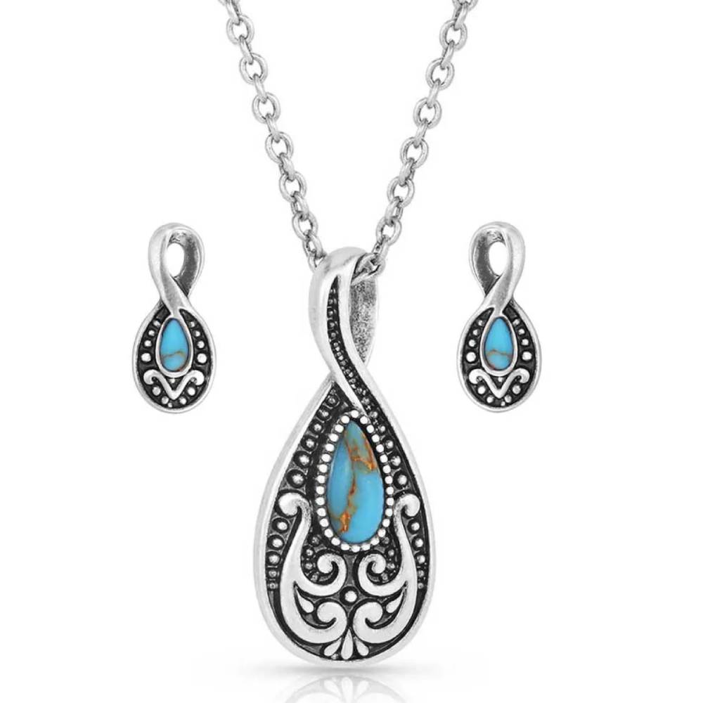Montana Silversmiths Western Tradition Teardrop Jewelry Set WOMEN - Accessories - Jewelry - Jewelry Sets Montana Silversmiths   