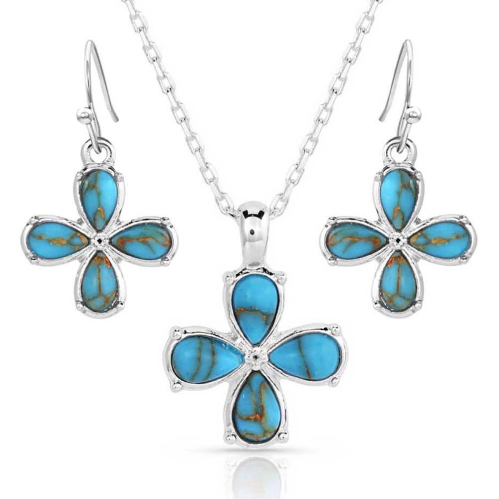 Montana Silversmiths Wildflower Turquoise Jewelry Set WOMEN - Accessories - Jewelry - Jewelry Sets Montana Silversmiths   