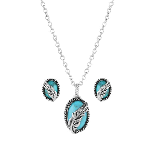 Montana Silversmiths World's Feather Turquoise Jewelry Set WOMEN - Accessories - Jewelry - Jewelry Sets Montana Silversmiths   