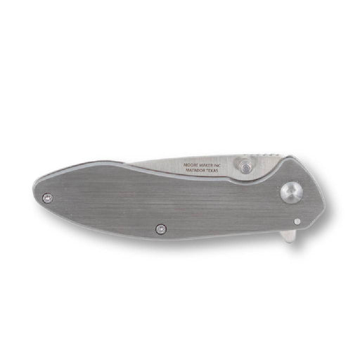Moore Maker Stainless Easy Open Clip Knife w/Liner Lock Knives Moore Maker