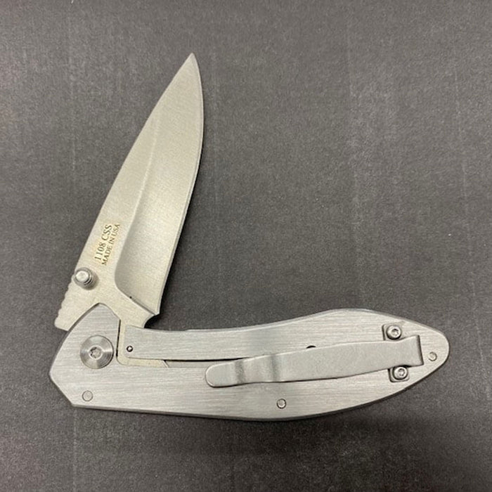Moore Maker Stainless Easy Open Clip Knife w/Liner Lock Knives Moore Maker