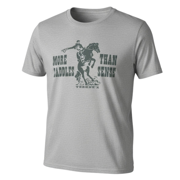 Teskey's More Saddles Than Sense Tee