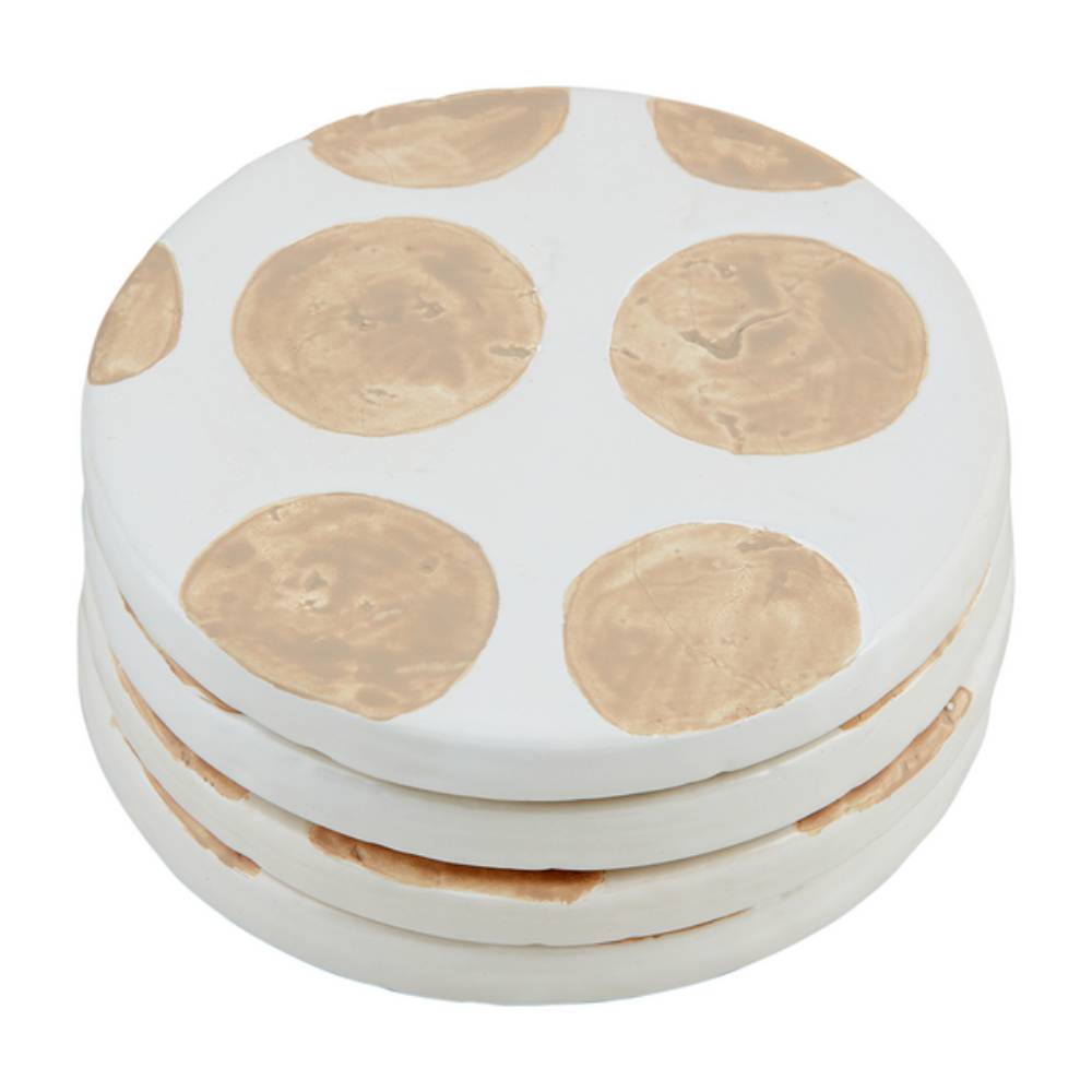 Mud Pie Round Terracotta Coaster Set HOME & GIFTS - Home Decor - Decorative Accents Mud Pie   