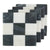 Mud Pie Square Checkered Coaster Set HOME & GIFTS - Home Decor - Decorative Accents Mud Pie   