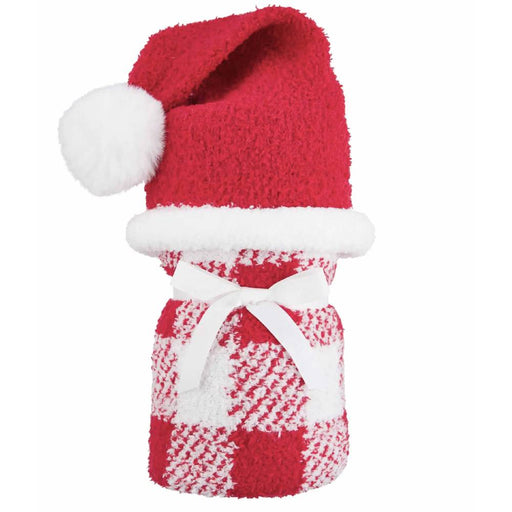Mud Pie Infant Santa Hat and Blanket Set KIDS - Accessories Mud Pie   