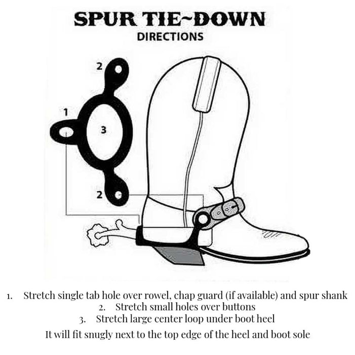 Mustang Spur Tie-Down Tack - Spur Straps Mustang