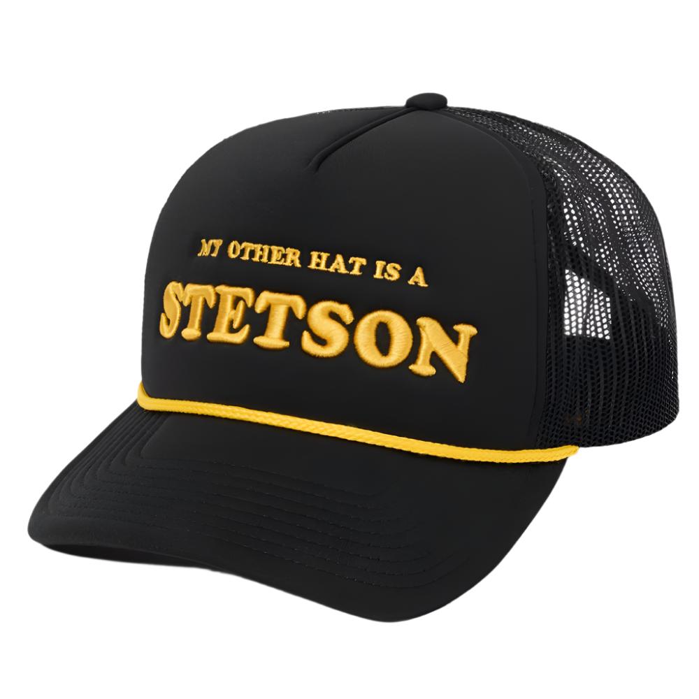 Stetson My Other Hat Rope Trucker Cap - Black HATS - BASEBALL CAPS Stetson   