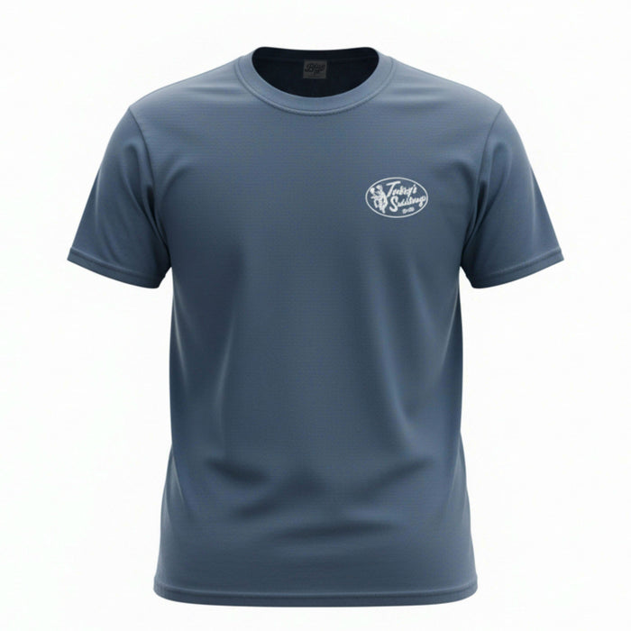 Teskey's Saddlery Retro Oval Tee - Baltic TESKEY'S GEAR - SS T-Shirts Teskey's
