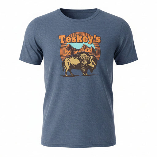 Teskey's Badlands Tee - Navy TESKEY'S GEAR - SS T-Shirts Teskey's