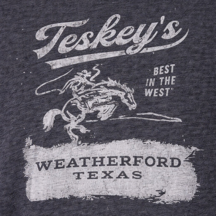 Teskey's Bronco Hoodie Tee - Navy TESKEY'S GEAR - Sweatshirts & Hoodies Teskey's