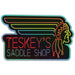 Teskey's Holographic Neon Sign Die-Cut Sticker TESKEY'S GEAR - Stickers Teskey's