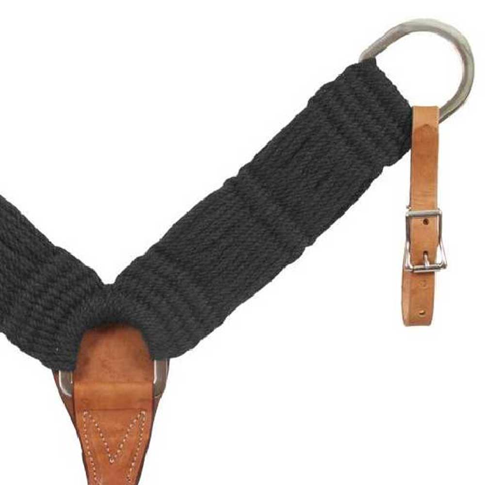 Mustang Black 100% Mohair Breast Collar Tack - Breast Collars Mustang