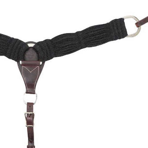 Martin Saddlery Colored Mohair Breast Collar Tack - Breast Collars Martin Saddlery Black