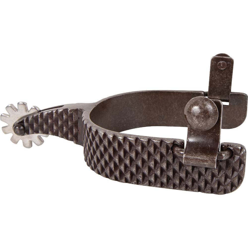 Custom Rasp Roping Spurs Classic Equine, Greyed Iron Reining Spurs - Teskeys
