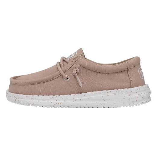 Hey Dude Youth Wally Slub Canvas - Tan KIDS - Footwear - Casual Shoes Hey Dude   
