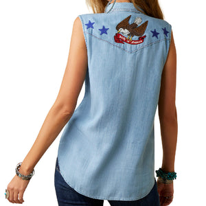 Ariat Liberty Embroidered Top - FINAL SALE* - Large WOMEN - Clothing - Tops - Sleeveless Ariat Clothing   