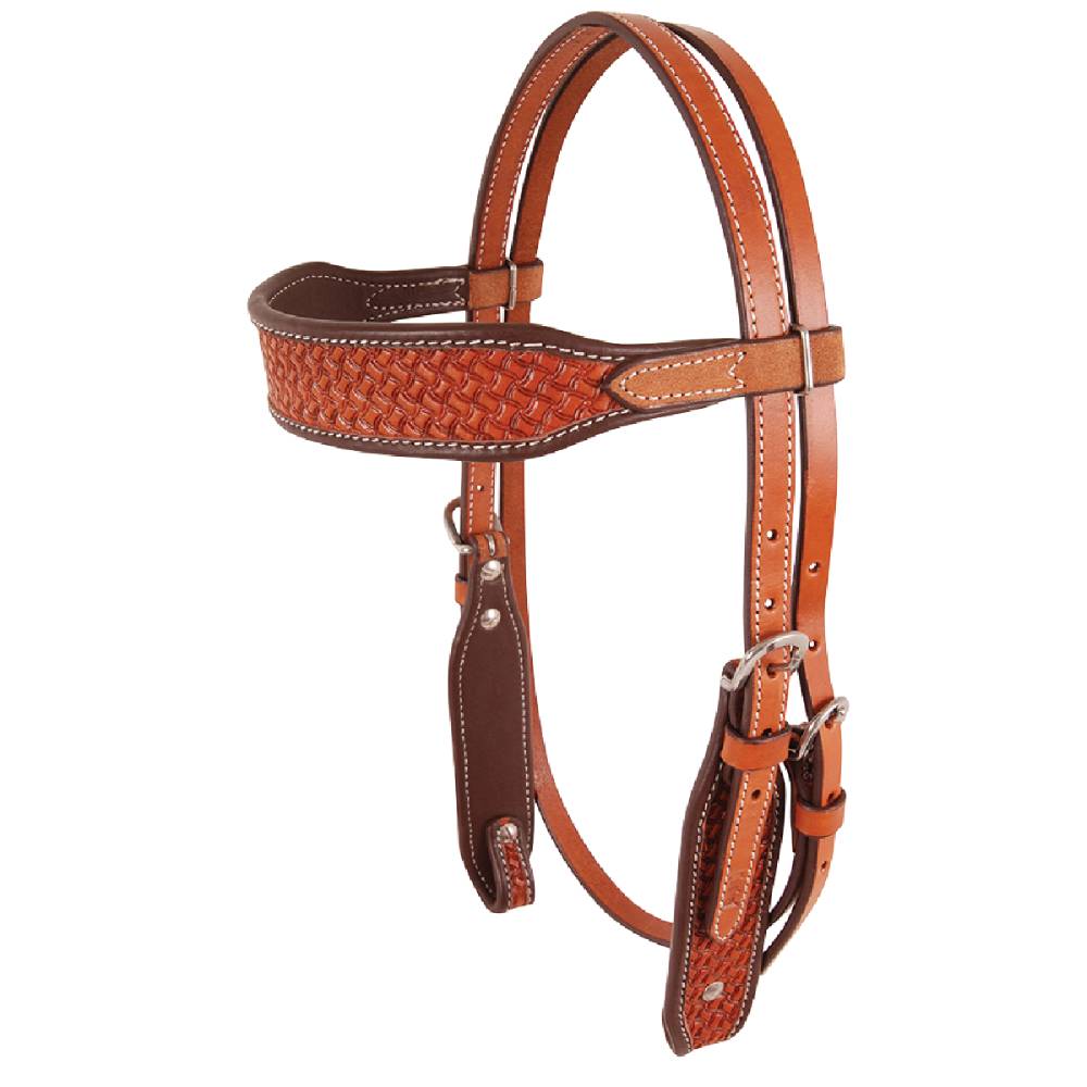 Cashel Chestnut Basket Headstall Tack - Headstalls Cahsel   