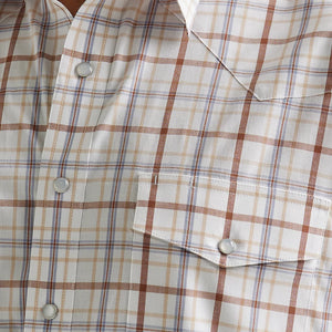 Wrangler Western Dune Brown Plaid Shirt - FINAL SALE* MEN - Clothing - Shirts - Short Sleeve Shirts WRANGLER   