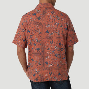 Wrangler Coconut Cowboy Camp Shirt MEN - Clothing - Shirts - Short Sleeve Shirts WRANGLER   