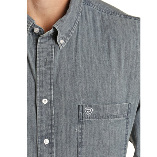 Rock & Roll Denim Men's Solid Twill Shirt MEN - Clothing - Shirts - Long Sleeve Panhandle