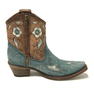 Circle G by Corral Inlay Floral Embroidered Ankle Boot WOMEN - Footwear - Boots - Booties Corral Boots   