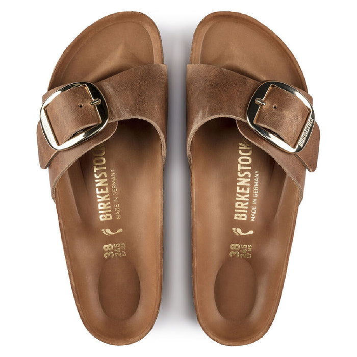 Birkenstock Madrid Big Buckle - Cognac Leather WOMEN - Footwear - Sandals Birkenstock   