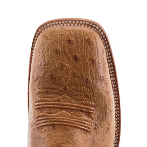 R. Watson Men's Antique Saddle Smooth Ostrich Boot - FINAL SALE* MEN - Footwear - Exotic Western Boots R Watson   